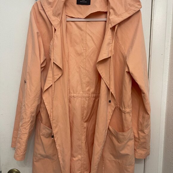 Love + Tree ~ Peachy-pink Lightweight Utility/Trench Style Jacket - Large - Picture 4 of 4
